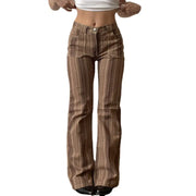 Retro Gradient Washed Jeans for Women