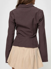 Striped Cardigan Shirt