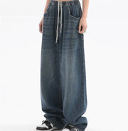 Retro Slim Loose Wide Leg Jeans for Women