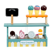 Children's Wooden Dessert Shop Playset for Ice Cream