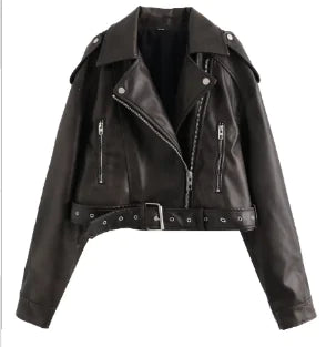 Molly™ Faux Leather Jacket for Women (Single Piece)