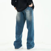 Loose Oversized Straight Washed Denim Jeans