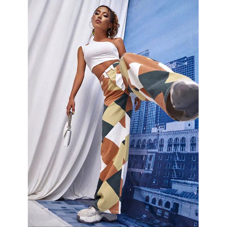 Trendy Loose Fit Casual Ladies Street Jeans