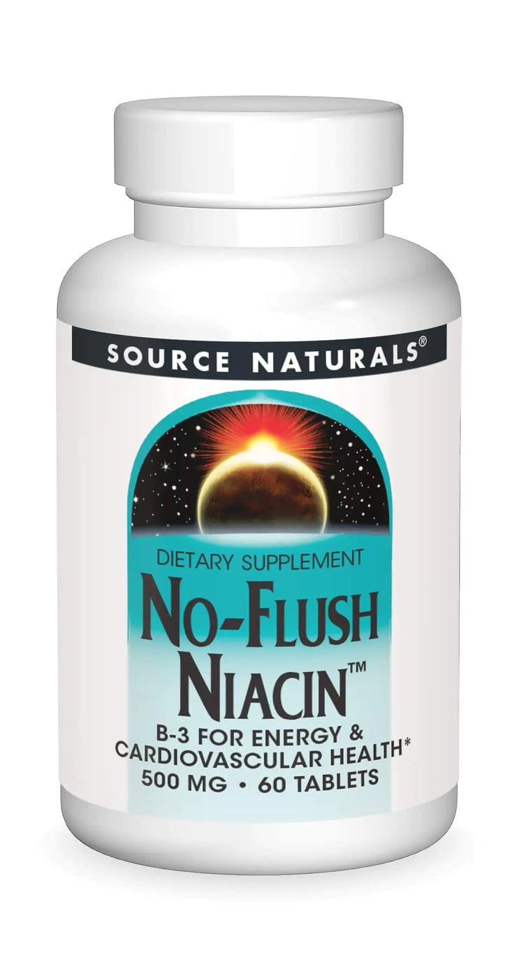 Source Naturals No-Flush Niacin B-3 500 mg - 60 Tablets