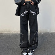 Embroidered Jeans with European and American Style