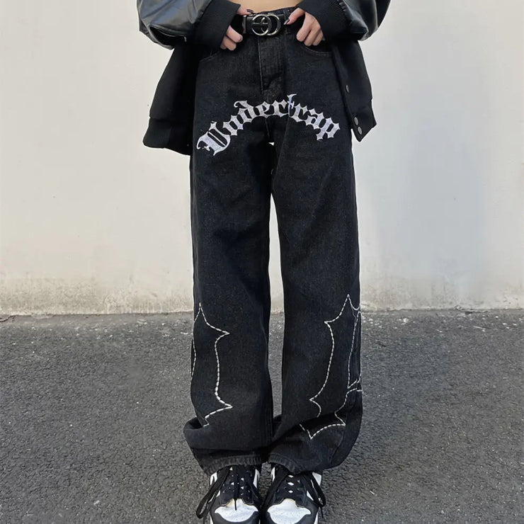 Embroidered Jeans with European and American Style