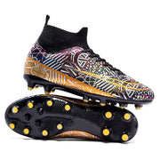Men's High-Top Soccer Cleats for Autumn Training