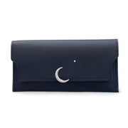 Star Moon Rivet Zipper Soft Leather Wallet