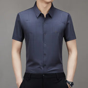 2023 Summer Men's Short Sleeve Business Shirt