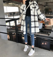 Casual Women's Plaid Shirt Jacket