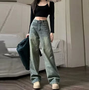 Retro Loose Straight-Leg Jeans