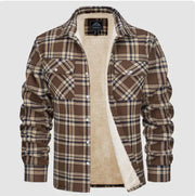 Men's Fleece-Lined Plaid Jacket