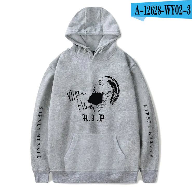 Nipsey Hussle Hip-Hop Style Fleece Hooded Sweatshirt