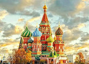 Castle Diamond Painting with Cross Stitch and Dot Art