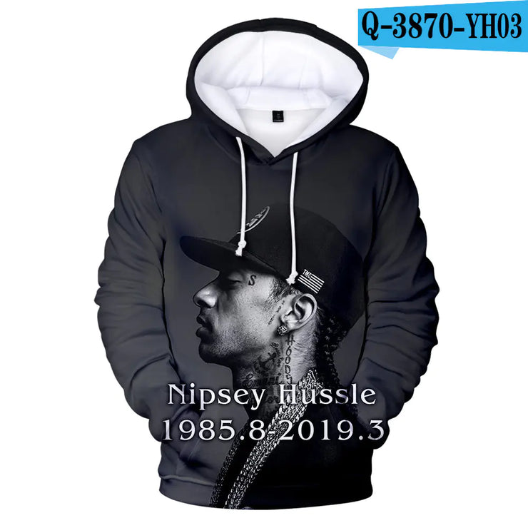 3D Hooded Sweatshirt Inspired by Nipsey Hussle