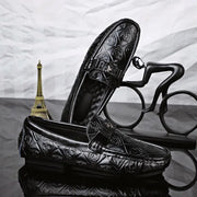 Men's Casual Leather Loafers - Korean Trendy Style
