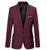 Men's Tailored Slim-Fit Casual Blazer