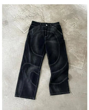 Men's Simple Street Hip Hop Straight Jeans