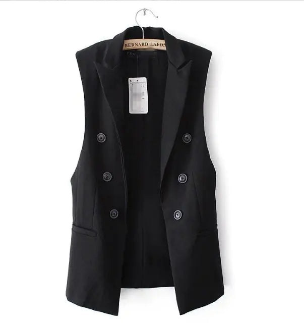 Long Tailored Vest with Button - Spring 2021 Fashion