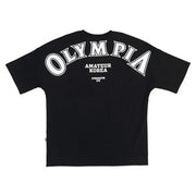 Men's Olympia Printed Cotton T-Shirt for Gym Workout