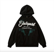 Vintage Embroidered Letter Hoodie