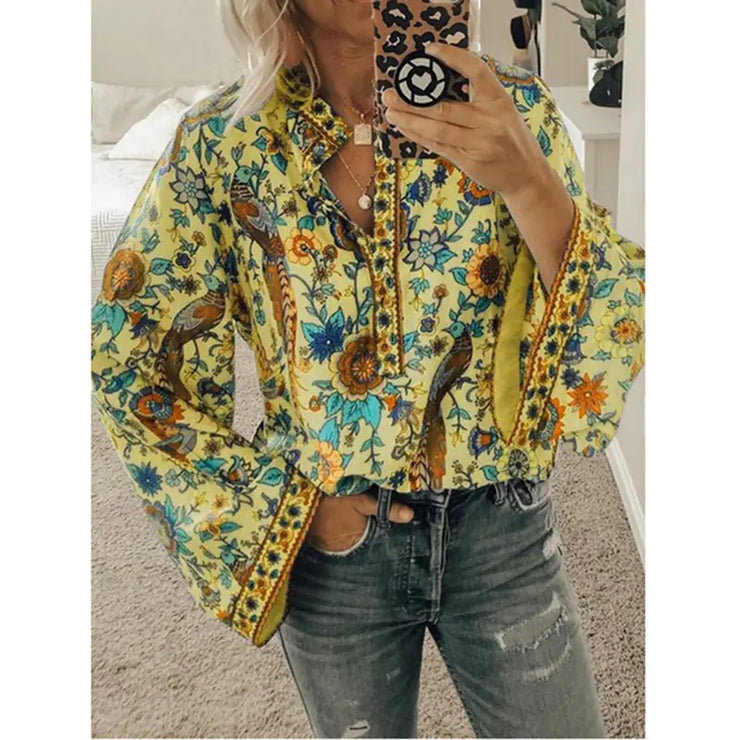 Printed Beach Casual Shirt for Work Holidays
