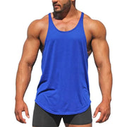 Men's Casual Cotton Vest for Gym and Exercise