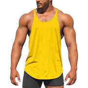 Men's Casual Cotton Vest for Gym and Exercise