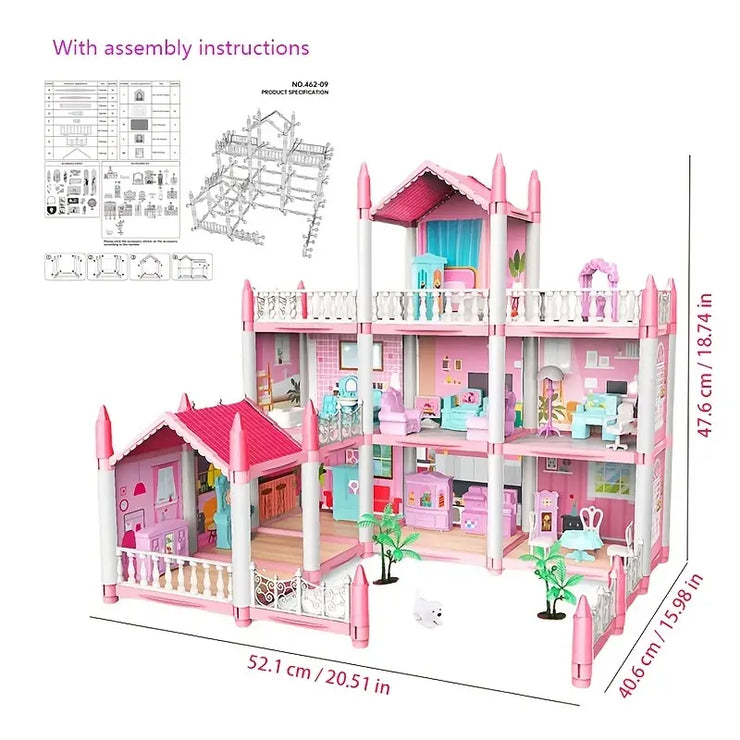 Dream House Dollhouse Playset with 25 Accessories