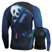 HYPEWAVE Panda Jiujitsu Long Sleeve Workout Compression