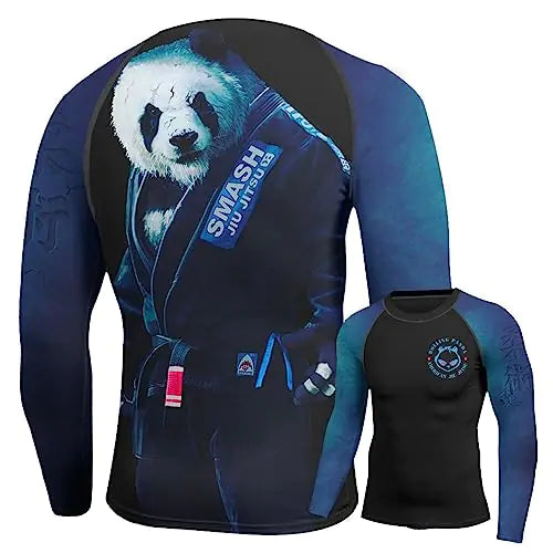 HYPEWAVE Panda Jiujitsu Long Sleeve Workout Compression