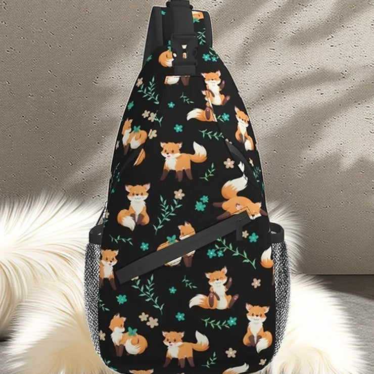 Skulls Sling Backpack - Crossbody Shoulder Gym Bag