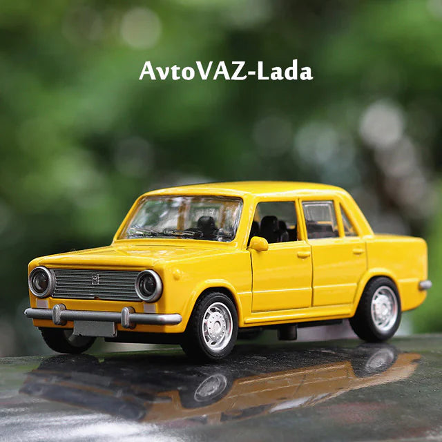 Boxed Alloy Toy Car Model - Classic Lada Car