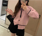 Chic Autumn Long Sleeve Solid Color Button-Up Shirt