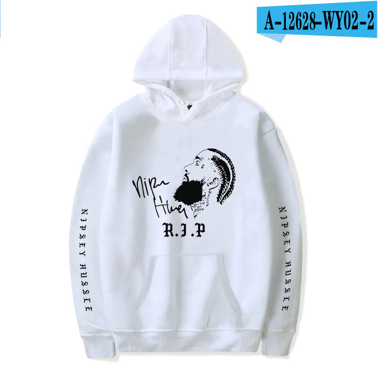Nipsey Hussle Hip-Hop Style Fleece Hooded Sweatshirt