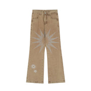 Men's Embroidered Loose Fit Hip Hop Jeans