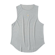 Men's Casual Polyester Fiber Gym Vest - Breathable Design