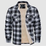 Men's Fleece-Lined Plaid Jacket