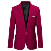 Men's Slim Fit Casual Blazer - Autumn/Winter Style