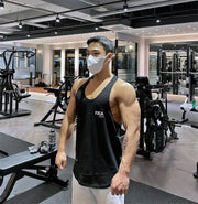 Men's Casual Cotton Vest for Gym and Exercise