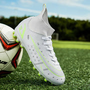 Men's High-Top Soccer Cleats for Artificial Turf Training