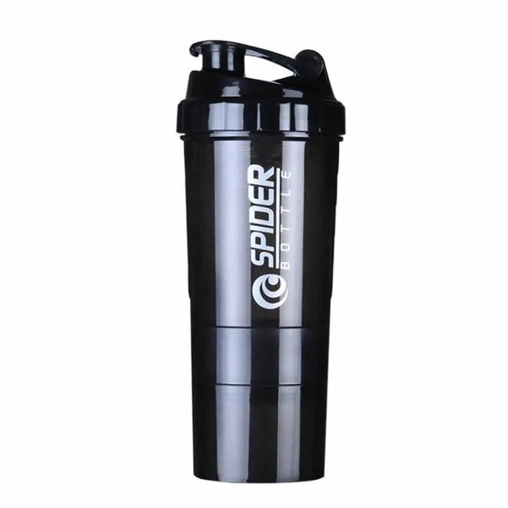 Three-Tier Protein Shaker Bottle for Fitness (Multifunctional)