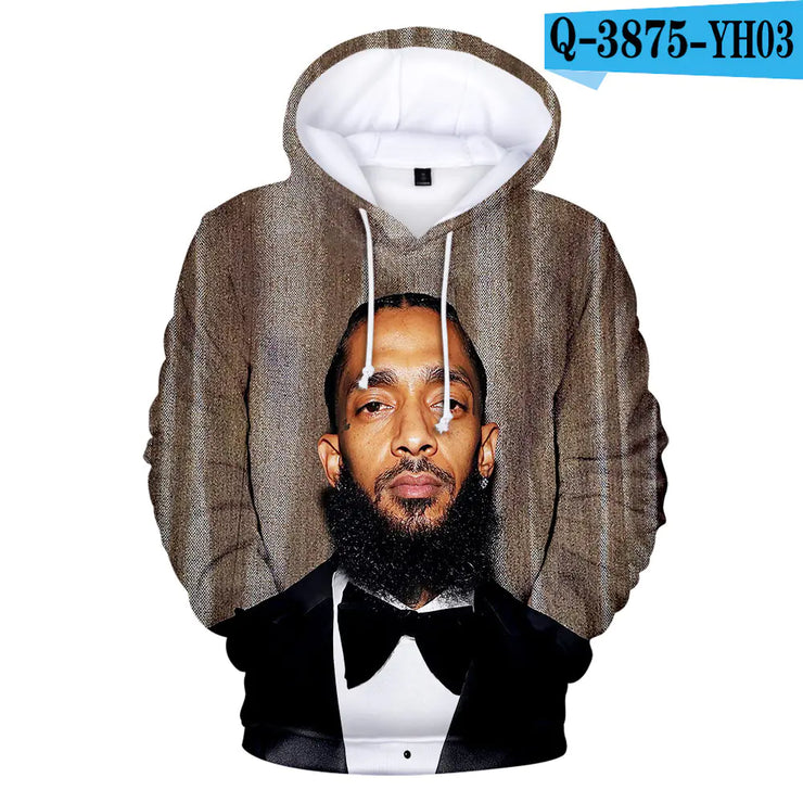 3D Hooded Sweatshirt Inspired by Nipsey Hussle