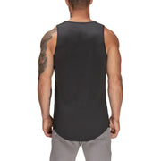 Men's Casual Polyester Vest for Gym and Exercise