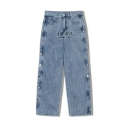 Men's Hip Hop Loose Straight Leg Wide Leg Jeans