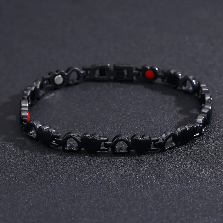 Magnetic Bracelet with Titanium Design
