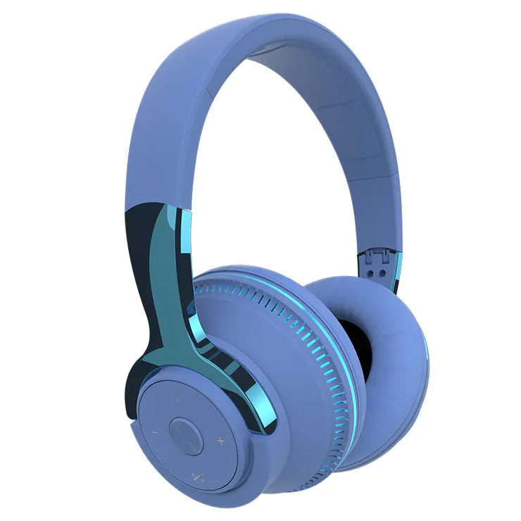 New H2 Bluetooth Over-Ear Headphones with Bass Lights