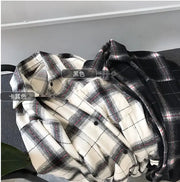 Casual Women's Plaid Shirt Jacket