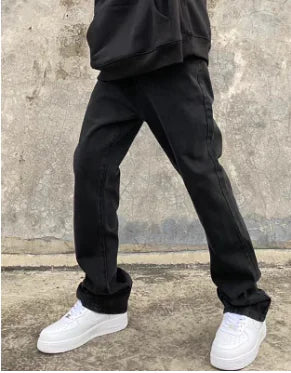 High Street Hip Hop Back Embroidered Jeans