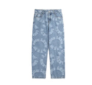 High Street Retro Distressed Baggy Jeans